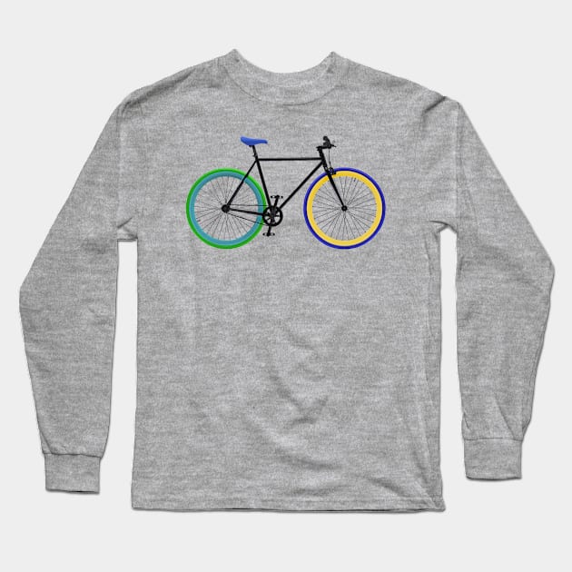 Fixie Bike Long Sleeve T-Shirt by Confusion101